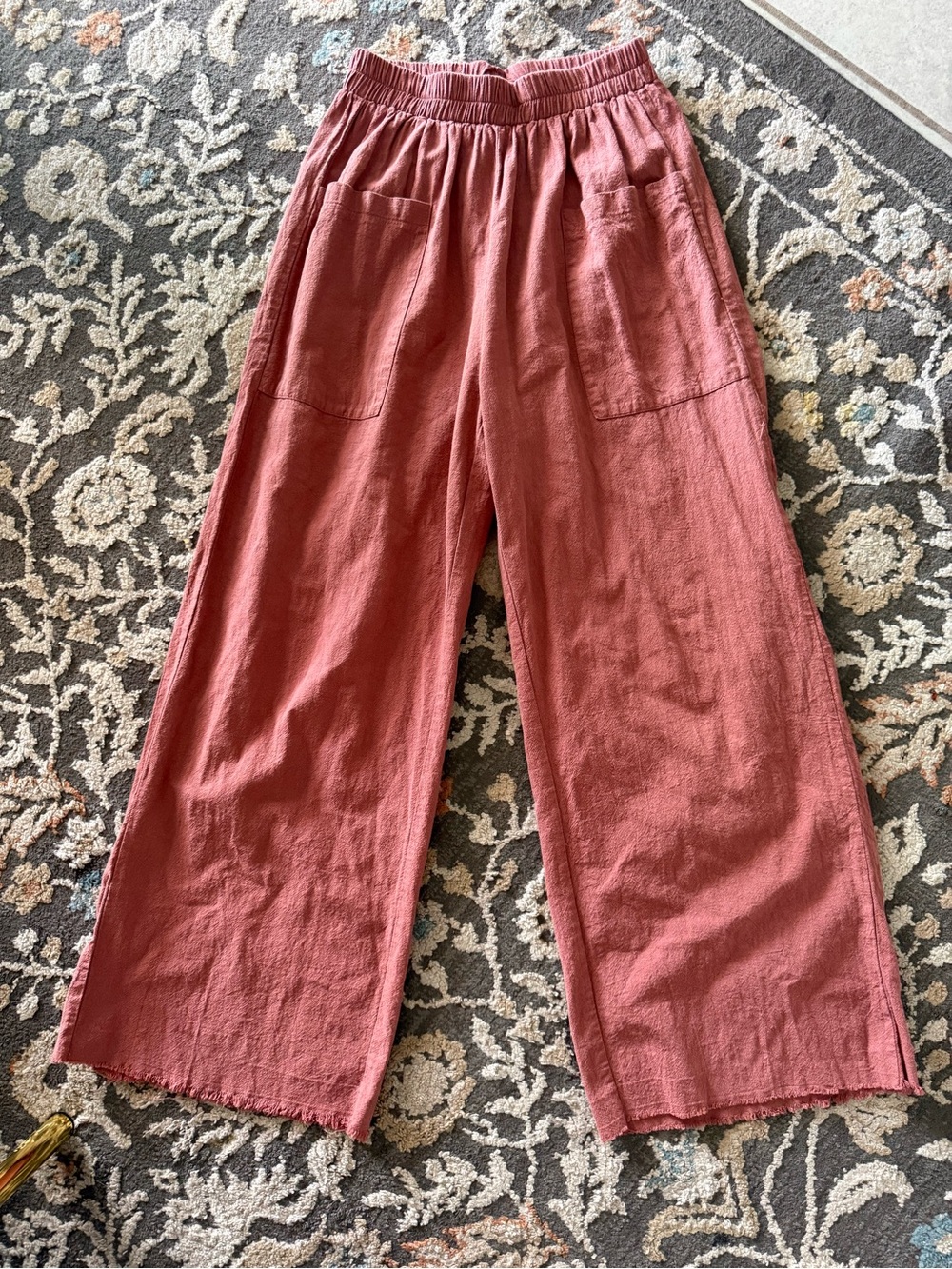 Women’s Perfect for FALL Wide-Leg Pull-On Pants in Dusty Rose